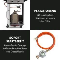 Gazooka 2.0T Gas BBQ Grill 2x3kW Brenner Edelstahl -Heimladen 10033532 de 0005 logo
