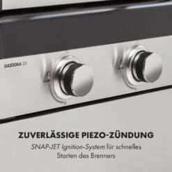 Gazooka 2.0T Gas BBQ Grill 2x3kW Brenner Edelstahl -Heimladen 10033532 de 0008 logo