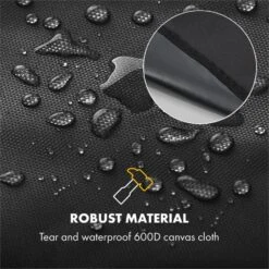 Gazooka 2.0T Wetterschutzhaube 600D Canvas 30/70% PE/PVC Schwarz -Heimladen 10033535 yy 0005 logo Klarstein Gazooka Wetterschutzhaube schwarz