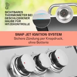 Tomahawk 3.1 S Gasgrill 3x3,6kW Brenner+2,7 KW 60x45cm Grill Edelstahl 13 Tomahawk 3.1 S Gasgrill 3x3,6kW Brenner+2,7 KW 60x45cm Grill Edelstahl -Heimladen 10033567 de 0004 usp