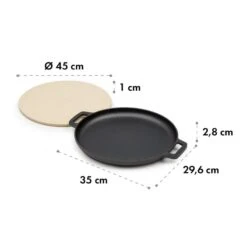 Tomahawk 3.1 S Brat & Back-Set Pfanne Pizzastein Ø29 Cm -Heimladen 10033568 yy 0006 logo Klarstein Tomahawk Brat and Back Set