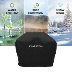 Tomahawk 3.1 S Wetterschutzhaube 300D Canvas 30/70% PE/PVC Schwarz -Heimladen 10033569 yy 0005 logo Klarstein Tomahawk S Wetterschutzhaube schwarz