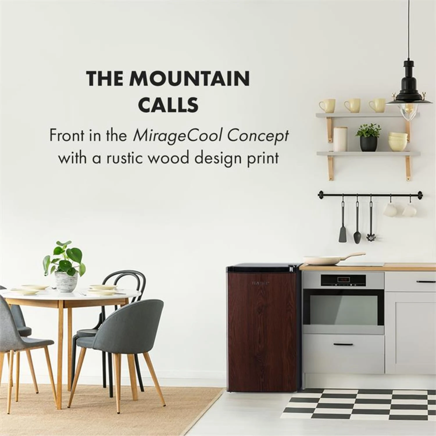 Feldberg Kühlschrank A+ 90 Liter MirageCool Concept Holzdesign Schwarz 4 Feldberg Kühlschrank A+ 90 Liter MirageCool Concept Holzdesign Schwarz – Bild 2