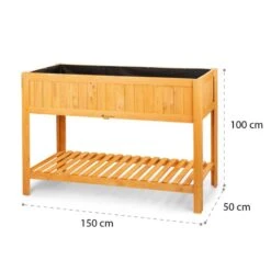 Altiplano Cubic Hochbeet 150 X 100 X 50 Kiefer Gartenvlies ErgoGrow -Heimladen 10033604 yy 0009 logo Blumfeldt Altiplano Cubic Hochbeet 150x100x50