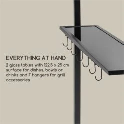 Steakhouse Al Sur Pavillon 244x260x152cm 160 G Flammhemmend Stahl Grau -Heimladen 10033609 yy 0003 logo Blumfeldt Steakhouse al Sur Pavillon grau