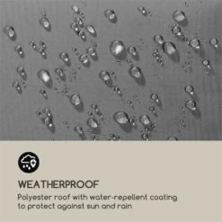Steakhouse Al Sur Pavillon 244x260x152cm 160 G Flammhemmend Stahl Grau -Heimladen 10033609 yy 0006 logo Blumfeldt Steakhouse al Sur Pavillon grau