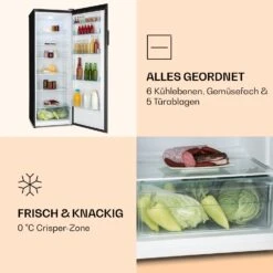 BigBoy Kühlschrank 337l Crisper 6 Ebenen Energieklasse Schwarz -Heimladen 10033680 de 0005 logo