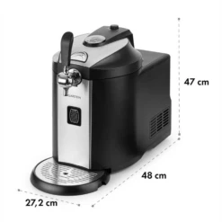 Beerkules Bierzapfanlage 5l Fässer Kompressor 120W Cooling: 4h -Heimladen 10033689 yy 0011 logo Klarstein Beerkules Bierzapfanlage schwarz