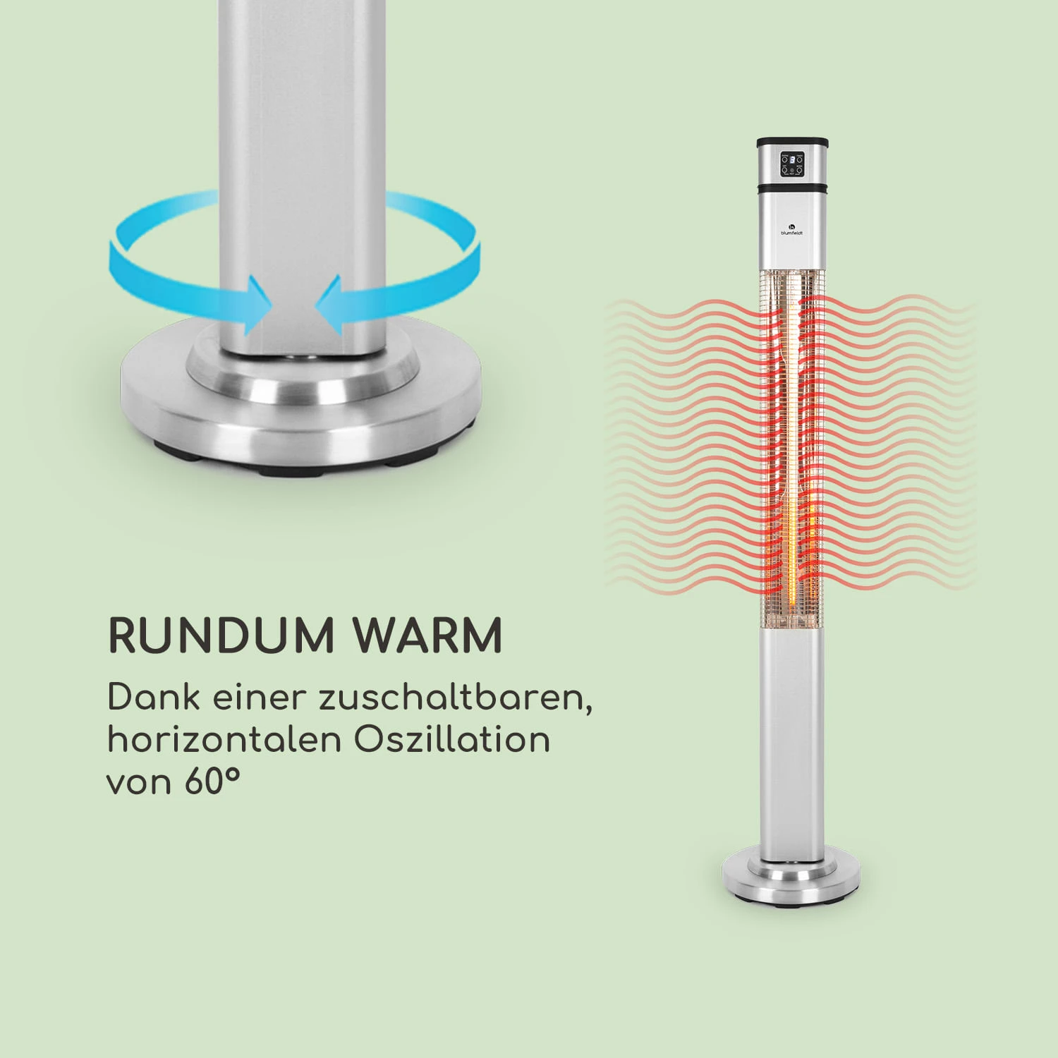 Heat Guru Plus Infrarot-Heizstrahler 2000W 3 Heizstufen Fernbedienung 5 Heat Guru Plus Infrarot-Heizstrahler 2000W 3 Heizstufen Fernbedienung – Bild 3