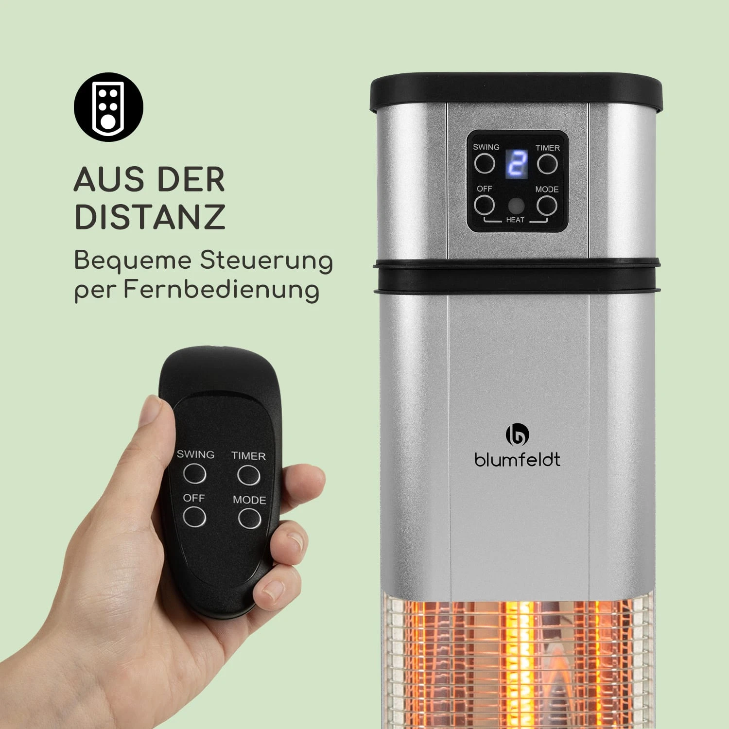 Heat Guru Plus Infrarot-Heizstrahler 2000W 3 Heizstufen Fernbedienung 10 Heat Guru Plus Infrarot-Heizstrahler 2000W 3 Heizstufen Fernbedienung – Bild 8