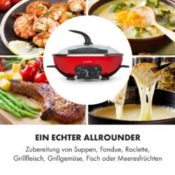 Szechuan Hot Pot Und Grillplatte 5l Vol. 1350 W, 600 W Rot -Heimladen 10033779 de 0005 logo