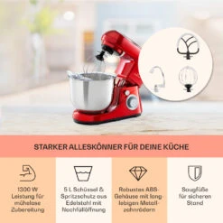 Bella Pico 2G Küchenmaschine 1300W 1,7PS 6 Stufen 5 Liter 11 Bella Pico 2G Küchenmaschine 1300W 1,7PS 6 Stufen 5 Liter -Heimladen 10033801 de 0003 usp