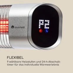 Dark Wave Stand Infrarot-Heizstrahler 2000W Goldbeschichtete Carbonröhre IP65 Standfuß -Heimladen 10033811 de 0006 logo