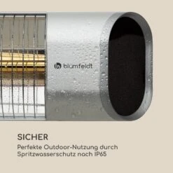 Dark Wave Stand Infrarot-Heizstrahler 2000W Goldbeschichtete Carbonröhre IP65 Standfuß -Heimladen 10033811 de 0009 logo