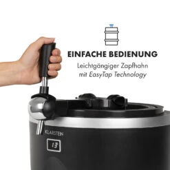 Tap2Go Mobile 2-in1 Bierzapfanlage Mit Getränkekühler 5l/13l Schwarz -Heimladen 10034006 de 0007 logo