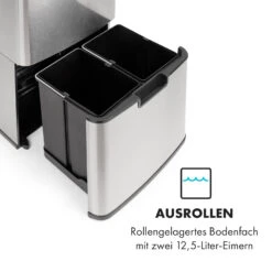 Touchless Müllsammler Sensor 72L 4 Behälter ABS PP Edelstahl Gebürstet 18 Touchless Müllsammler Sensor 72L 4 Behälter ABS PP Edelstahl Gebürstet -Heimladen 10034128 de 0005 logo