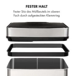 Touchless Müllsammler Sensor 72L 4 Behälter ABS PP Edelstahl Gebürstet 23 Touchless Müllsammler Sensor 72L 4 Behälter ABS PP Edelstahl Gebürstet -Heimladen 10034128 de 0010 logo