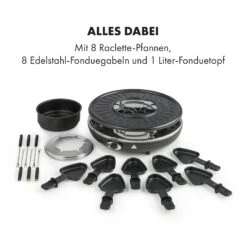 Fonduelette Raclette Und Fondue 1350W 1 Liter 38 Cm Ø Für 8 Personen -Heimladen 10034138 de 0006 logo