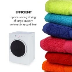 Jet Set Mini-Wäschetrockner Ablufttrockner 1020W EEK C 3kg 50cm Weiß -Heimladen 10034158 yy 0005 logo Klarstein Jet Set Waeschetrockner weiss