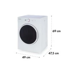 Jet Set Mini-Wäschetrockner Ablufttrockner 1020W EEK C 3kg 50cm Weiß -Heimladen 10034158 yy 0008 logo Klarstein Jet Set Waeschetrockner weiss