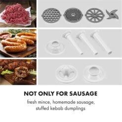 Kraftprotz Elektrischer Fleischwolf 700 W Kupfermotor Edelstahl -Heimladen 10034215 yy 0003 logo Klarstein Kraftprotz elektrischer Fleischwolf weiss