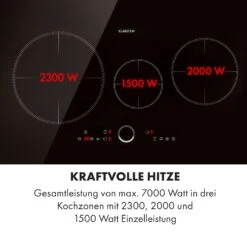 Delicatessa 80 Einbaukochfeld Induktion 3 Zonen 7400W Glaskeramik -Heimladen 10034243 de 0004 logo