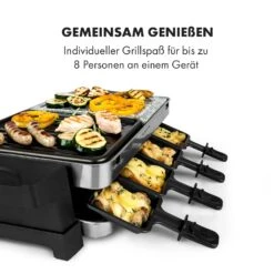 Sirloin Raclette 1500W Aluminium / Stein 8 Personen Kontroll-LED -Heimladen 10034275 de 0005 logo
