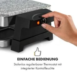 Sirloin Raclette 1500W Aluminium / Stein 8 Personen Kontroll-LED -Heimladen 10034275 de 0007 logo