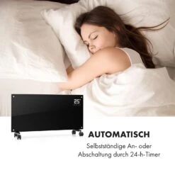 Bornholm Smart Konvektions-Heizgerät | 2000 W | SmartHeat Design: WiFi-Verbindung | LED-Display | 24-h-Timer | 2 Heizstufen: 1000 / 2000 W | IP24: Spritzwassergeschützt | Fernbedienung | Standgerät -Heimladen 10034391 de 0004 logo