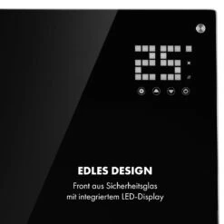 Bornholm Smart Konvektions-Heizgerät | 2000 W | SmartHeat Design: WiFi-Verbindung | LED-Display | 24-h-Timer | 2 Heizstufen: 1000 / 2000 W | IP24: Spritzwassergeschützt | Fernbedienung | Standgerät -Heimladen 10034391 de 0006 logo