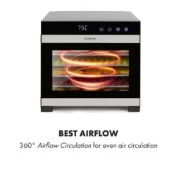 Flavour Dry Dörrautomat Temperatur: 35 - 75 °C Digitaler Thermostat -Heimladen 10034423 yy 0004 logo Klarstein Flavour Dry Doerrautomat schwarz