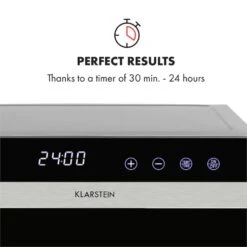 Flavour Dry Dörrautomat Temperatur: 35 - 75 °C Digitaler Thermostat -Heimladen 10034423 yy 0006 logo Klarstein Flavour Dry Doerrautomat schwarz