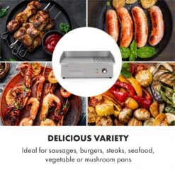 Grillmeile 3000GR Elektrogrill 3000W 54,5x35cm Glatt/geriffelt -Heimladen 10034448 yy 0005 logo Klarstein Grillmeile 3000GR Pro Grill glatt geriffelt