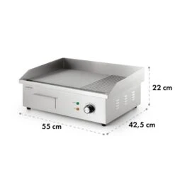 Grillmeile 3000GR Elektrogrill 3000W 54,5x35cm Glatt/geriffelt -Heimladen 10034448 yy 0009 logo Klarstein Grillmeile 3000GR Pro Grill glatt geriffelt