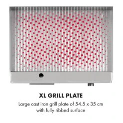 Grillmeile 3000R Elektrogrill 3000W Platte 54,5x35cm Geriffelt -Heimladen 10034449 yy 0004 logo Klarstein Grillmeile 3000R Pro Grill geriffelt