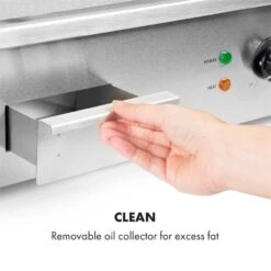 Grillmeile 3000R Elektrogrill 3000W Platte 54,5x35cm Geriffelt -Heimladen 10034449 yy 0007 logo Klarstein Grillmeile 3000R Pro Grill geriffelt