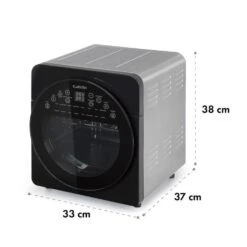 AeroVital Easy Touch Heißluftfritteuse 1700W 14l Timer 16 Programme Metallic / Schwarz -Heimladen 10034451 yy 0008 logo Klarstein AeroVital easy touch Heissluftfritteuse