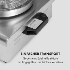 Wurstfabrik 600 Hot Dog Maker 600W 3 Spieße 5L 30-100°C Glas Edelstahl -Heimladen 10034454 de 0007 logo