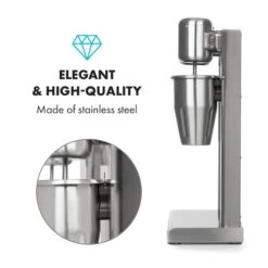Kraftpaket II Doppel-Milchshake-Mixer Proteinshake 160W Edelstahl -Heimladen 10034457 yy 0007 logo Klarstein Kraftpaket II Pro Milchshake Mixer 160W