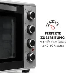 Masterchef 45 Mini-Backofen 45l 2000W 100-230 °C Timer Silber -Heimladen 10034497 de 0005 logo