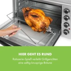 Masterchef 45 Mini-Backofen 45l 2000W 100-230 °C Timer Silber -Heimladen 10034497 de 0006 logo