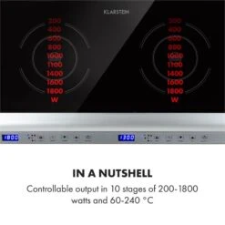 Cucinata Induktionskochfeld 3100W 10 Leistungsstufen 200-1300W 11 Cucinata Induktionskochfeld 3100W 10 Leistungsstufen 200-1300W -Heimladen 10034503 yy 0004 logo Klarstein Cucinata Induktionskochfeld 3100 W