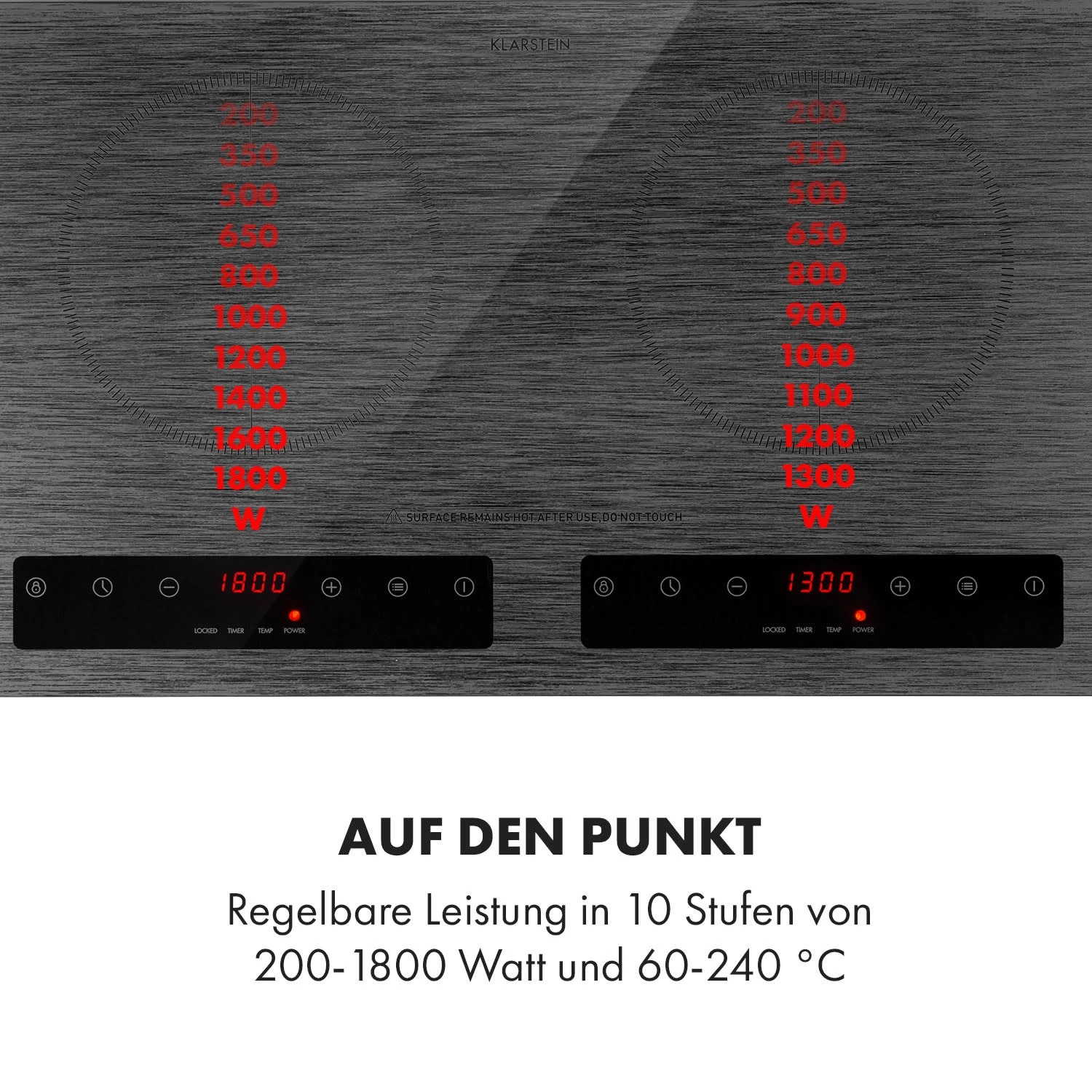 Varicook Steel Induktionskochfeld 3100W 10 Leistungsstufen Topfsensor 6 Varicook Steel Induktionskochfeld 3100W 10 Leistungsstufen Topfsensor – Bild 4