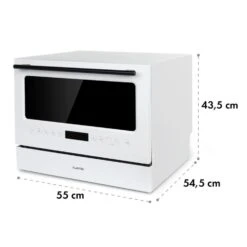 Azuria Geschirrspülmaschine 1380W 6,5L 6 Gedecke Schwarze Glasfront -Heimladen 10034510 yy 0011 logo Klarstein Azuria Geschirrspuelmaschine weiss