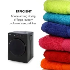 Jet Set Mini-Wäschetrockner Ablufttrockner 1020W EEK C 3kg 50cm -Heimladen 10034512 yy 0005 logo Klarstein Jet Set Waeschetrockner schwarz