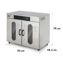 Master Jerky 500 Dörrautomat 3000W 40-90 °C 24h-Timer Edelstahl Silber -Heimladen 10034545 yy 0008 dimensions