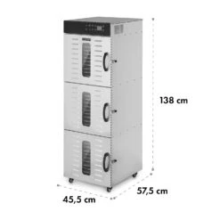 Master Jerky 550 Dörrautomat 2400W 40-90 °C 24h-Timer Edelstahl Silber -Heimladen 10034546 yy 0008 dimensions