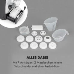 Pastamania Nudelmaschine 260W 7 Aufsätze 500 G 60 DB LED -Heimladen 10034566 de 0006 logo