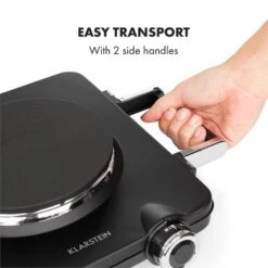 Cookorama Doppelkochplatte 1900-2250 W 150/180 Mm Ø 5 Stufen Schwarz -Heimladen 10034573 yy 0006 logo Klarstein Cookorama Doppelkochplatte schwarz