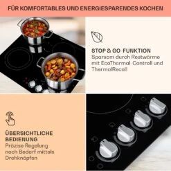 EasyCook Keramikkochfeld 6100W Drehregler Schwarz 14 EasyCook Keramikkochfeld 6100W Drehregler Schwarz -Heimladen 10034604 de 0004 usp